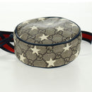 GUCCI GG Supreme Sherry Line Children Bag PVC Beige Navy Red 502330 Auth 164343V-5