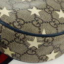GUCCI GG Supreme Sherry Line Children Bag PVC Beige Navy Red 502330 Auth 164343V-15