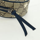 GUCCI GG Supreme Sherry Line Children Bag PVC Beige Navy Red 502330 Auth 164343V-9