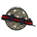 GUCCI GG Supreme Sherry Line Children Bag PVC Beige Navy Red 502330 Auth 164343V-2