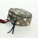 GUCCI GG Supreme Sherry Line Children Bag PVC Beige Navy Red 502330 Auth 164343V-3