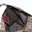 FENDI Zucca Canvas Hand Bag Black Brown Auth 164350-19