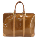 LOUIS VUITTON Monogram Vernis Van Damme Hand Bag Bronze M91125 LV Auth 164353-13