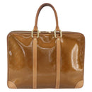 LOUIS VUITTON Monogram Vernis Van Damme Hand Bag Bronze M91125 LV Auth 164353-2