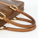 LOUIS VUITTON Monogram Vernis Van Damme Hand Bag Bronze M91125 LV Auth 164353-7