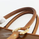 LOUIS VUITTON Monogram Vernis Van Damme Hand Bag Bronze M91125 LV Auth 164353-8