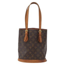 LOUIS VUITTON Monogram Bucket PM Shoulder Bag M42238 LV Auth 164359-13