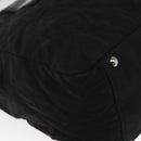 CHANEL Chain 2.55 Shoulder Bag Nylon Black Silver CC Auth 164361-9