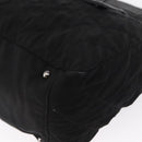 CHANEL Chain 2.55 Shoulder Bag Nylon Black Silver CC Auth 164361-14