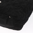 CHANEL Chain 2.55 Shoulder Bag Nylon Black Silver CC Auth 164361-16