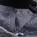 CHANEL Chain 2.55 Shoulder Bag Nylon Black Silver CC Auth 164361-11