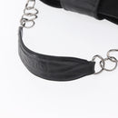 CHANEL Chain 2.55 Shoulder Bag Nylon Black Silver CC Auth 164361-7