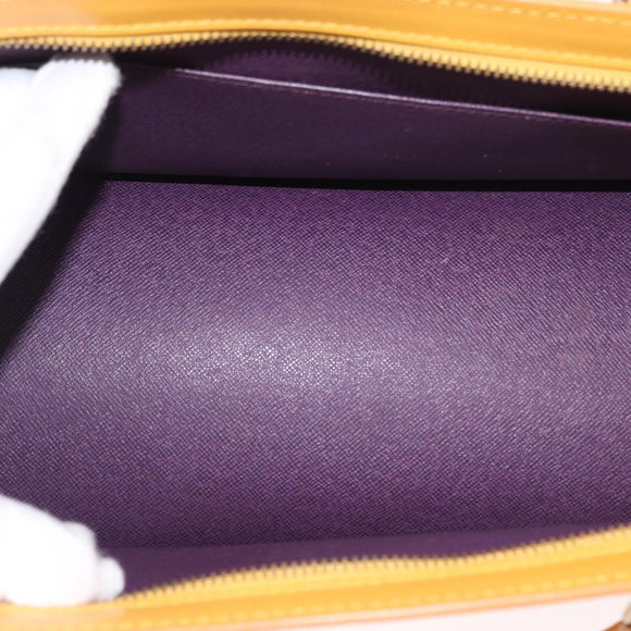 LOUIS VUITTON Epi Sac Triangle Hand Bag Yellow M52099 LV Auth 164363