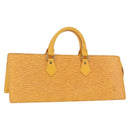 LOUIS VUITTON Epi Sac Triangle Hand Bag Yellow M52099 LV Auth 164363-1