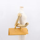 LOUIS VUITTON Epi Sac Triangle Hand Bag Yellow M52099 LV Auth 164363-21