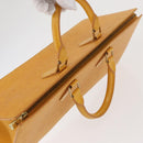 LOUIS VUITTON Epi Sac Triangle Hand Bag Yellow M52099 LV Auth 164363-6
