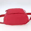 PRADA Backpack Nylon Pink Silver Auth 164369-5
