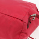 PRADA Backpack Nylon Pink Silver Auth 164369-16
