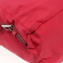 PRADA Backpack Nylon Pink Silver Auth 164369-17