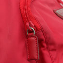 PRADA Backpack Nylon Pink Silver Auth 164369-18