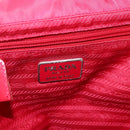 PRADA Backpack Nylon Pink Silver Auth 164369-22