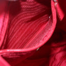 PRADA Backpack Nylon Pink Silver Auth 164369-26
