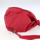 PRADA Backpack Nylon Pink Silver Auth 164369-4