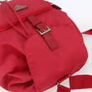 PRADA Backpack Nylon Pink Silver Auth 164369-6