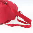 PRADA Backpack Nylon Pink Silver Auth 164369-8