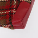 BURBERRY Nova Check Shoulder Bag Wool Beige Auth 164370-15