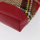 BURBERRY Nova Check Shoulder Bag Wool Beige Auth 164370-16