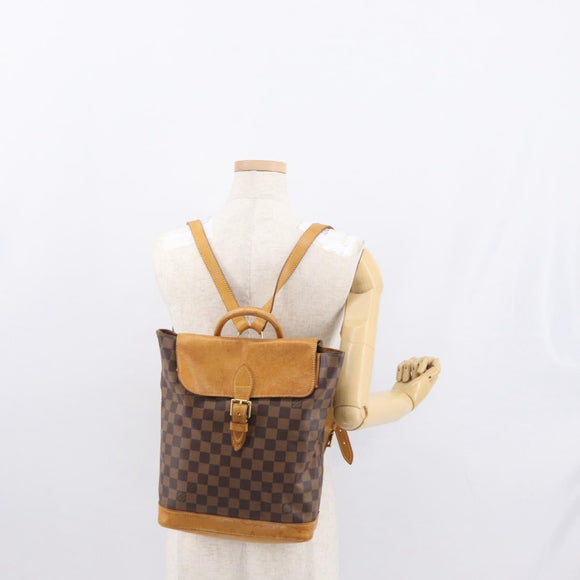LOUIS VUITTON Damier Ebene Arlucan Backpack N99038 LV Auth 164371