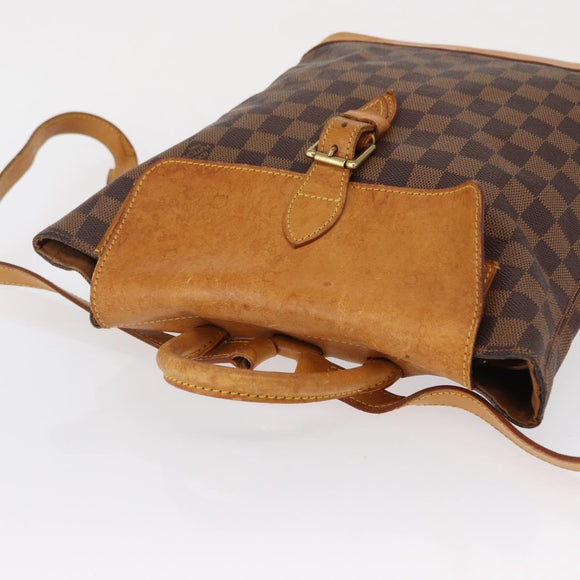 LOUIS VUITTON Damier Ebene Arlucan Backpack N99038 LV Auth 164371