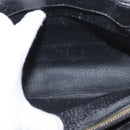 CELINE Macadam Canvas Hand Bag PVC Leather Black Gold Auth 164373-20