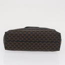 CELINE Macadam Canvas Hand Bag PVC Leather Black Gold Auth 164373-9