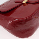LOUIS VUITTON Vernis Bell Flower GM Bag Rouge Grunadine M91728 LV Auth 164379-15