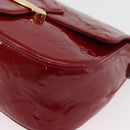 LOUIS VUITTON Vernis Bell Flower GM Bag Rouge Grunadine M91728 LV Auth 164379-16