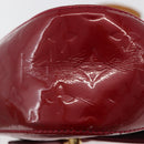 LOUIS VUITTON Vernis Bell Flower GM Bag Rouge Grunadine M91728 LV Auth 164379-18