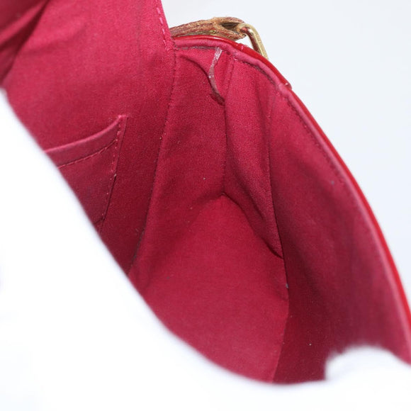 LOUIS VUITTON Vernis Bell Flower GM Bag Rouge Grunadine M91728 LV Auth 164379