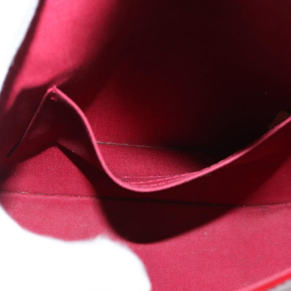 LOUIS VUITTON Vernis Bell Flower GM Bag Rouge Grunadine M91728 LV Auth 164379