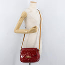 LOUIS VUITTON Vernis Bell Flower GM Bag Rouge Grunadine M91728 LV Auth 164379-25