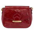 LOUIS VUITTON Vernis Bell Flower GM Bag Rouge Grunadine M91728 LV Auth 164379-13