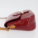 LOUIS VUITTON Vernis Bell Flower GM Bag Rouge Grunadine M91728 LV Auth 164379-6