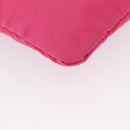 PRADA Shoulder Bag Nylon Pink Silver Auth 164385-14