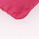 PRADA Shoulder Bag Nylon Pink Silver Auth 164385-16