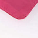 PRADA Shoulder Bag Nylon Pink Silver Auth 164385-17