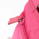 PRADA Shoulder Bag Nylon Pink Silver Auth 164385-19
