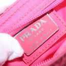 PRADA Shoulder Bag Nylon Pink Silver Auth 164385-20