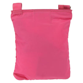 PRADA Shoulder Bag Nylon Pink Silver Auth 164385 - 0