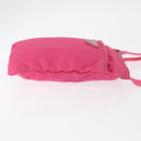 PRADA Shoulder Bag Nylon Pink Silver Auth 164385-3